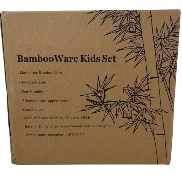 Bumble Bee Design 5-piece Kids Dinnerware Set Eco-Friendly Biodegradable Tablewa - Picture 2 of 5